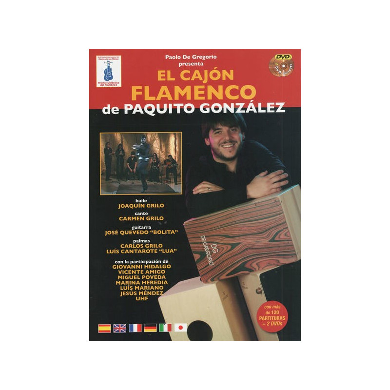 DG El Cajon Flamenco de Paquito Gonzalez Metodo - Metodo y DVD DVD Flamenco  DG El Cajon Flamenco de Paquito Gonzalez Metodo - Co