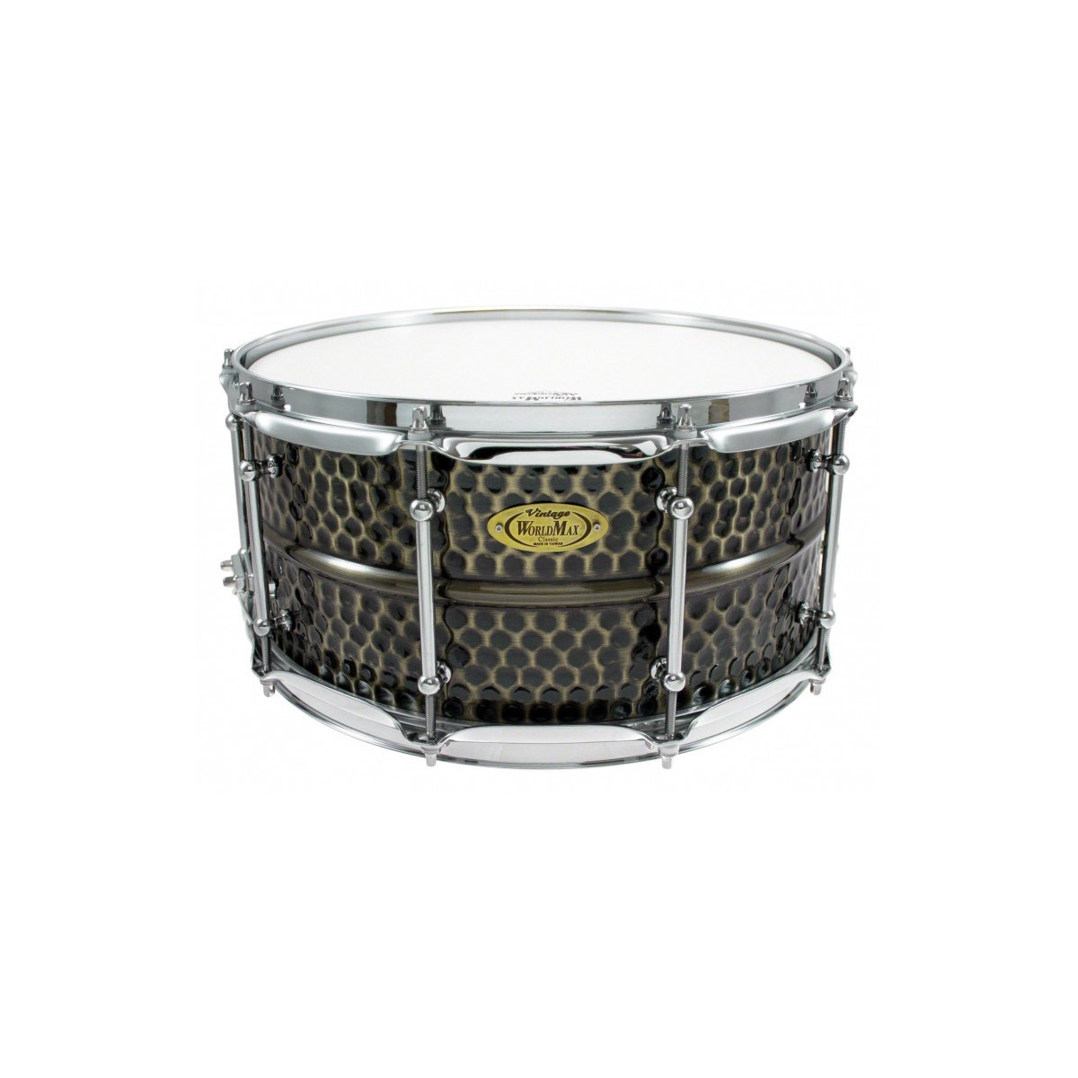 WorldMax - BKH-5014SH - Black Dawg 14 x 5 Snare Drum - Hammered