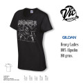 Vic Drums T-Shirt  Drummer Metal Mujer Manga Corta S