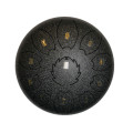 F-Zone STD1211N Steel Tongue Drum 30 cms 11 Notes Marbled Black