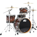 DWe 4 Pieces Set Candy Black Burst Over Curly Maple Bundle