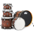 DWe 5 Pieces Set Candy Black Burst Over Curly Maple