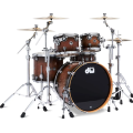 DWe 5 Pieces Set Candy Black Burst Over Curly Maple Bundle